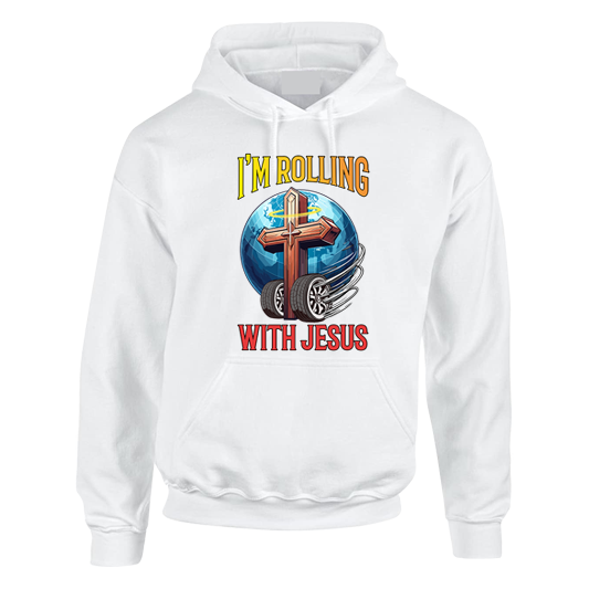IM ROLLING WITH JESUS Heavy Blend™ Hooded Sweatshirt