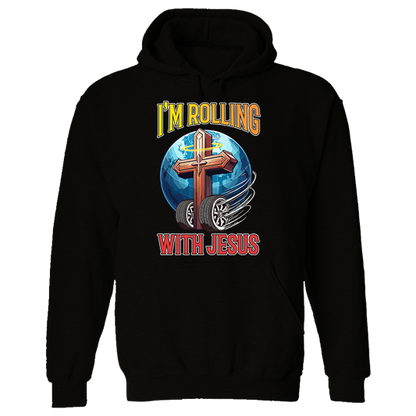 IM ROLLING WITH JESUS Heavy Blend™ Hooded Sweatshirt