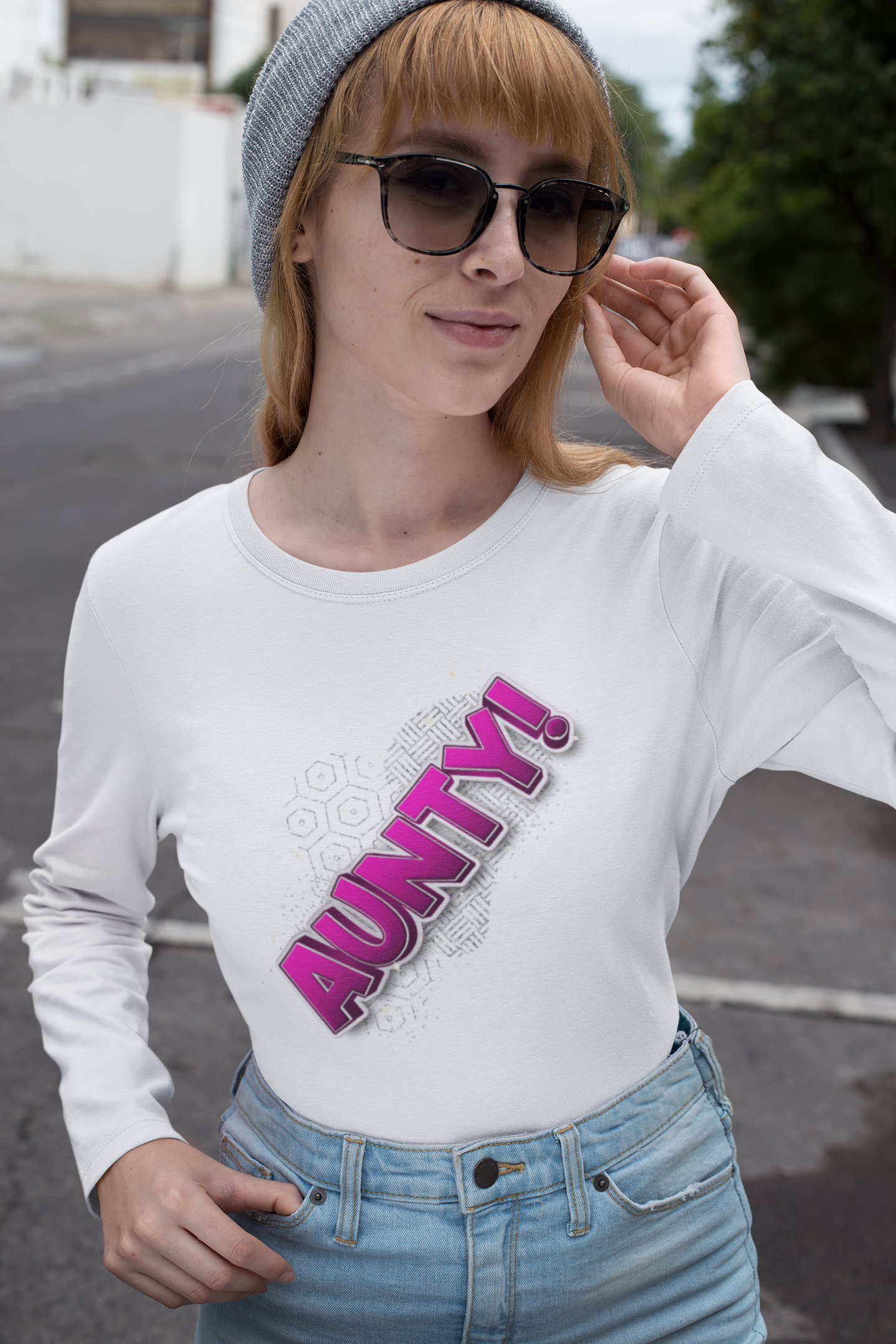 Long Sleeve Aunty T-shirt